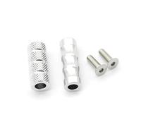 DIQXLGS Pour S1000R S1000RR HP4 Aluminium CNC Motocyclette Petits Repose Pieds Cale Pédales Accessoires Ensemble(Argent)