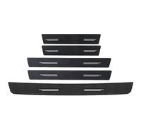 DIQXLGS pour Seat pour Ibiza Autocollant Anti-Rayures Fibre De Carbone Plaque Protection Seuil Porte Coffre Et Pare-Chocs Accessoires(5PC)