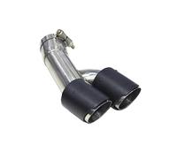 DIQXLGS Pour Série 3 F30 F31 318i 2013 2014 2015 2016 Embout D'échappement Double En Acier Inoxydable(Texture en fibre de carbone)