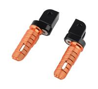DIQXLGS Pour Shotgun 650 Pour Hunter 350 Pour INTERCEPTOR 650 Pour CONTINENTAL 650 GT650 Pédaie Avant Conducteur Repose-pieds Pédales(Orange,UN)