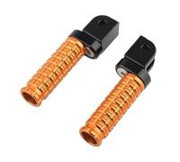 DIQXLGS Pour Shotgun 650 Pour Hunter 350 Pour INTERCEPTOR 650 Pour CONTINENTAL 650 GT650 Pédaie Avant Conducteur Repose-pieds Pédales(Orange,B)