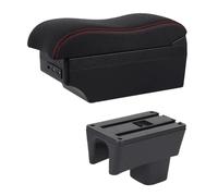 DIQXLGS Pour Suzuki Pour Swift 2005-2019 2020 2021 2022 2023 Boîte À Accoudoir Console Centrale Intérieur Voiture Boîte De Rangement(Ligne rouge E2)