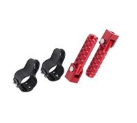 DIQXLGS Pour Suzuki Pour Vstrom DL650 DL250 250SX DL1000 800DE DL 650 Accessoires Autoroute Repose-pieds Pédales Pédales Attaches(ROUGE)