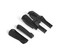 DIQXLGS Pour Vespa GT 60 GTS GTV 125 150 200 250 300 300ie Motocyclette Passager Repose-pieds Arrière Prolongateurs Repose-pieds Accessoires(NOIR,ENSEMBLE)
