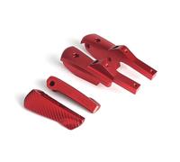 DIQXLGS Pour Vespa GT 60 GTS GTV 125 150 200 250 300 300ie Motocyclette Passager Repose-pieds Arrière Prolongateurs Repose-pieds Accessoires(ROUGE,ENSEMBLE)