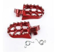 DIQXLGS Pour Yamaha YZ65 YZ85 YZ125 YZ250 YZ YZF 125 250 450 WR250F WR450F YZ450FX Motocyclette CNC Repose-pieds(ROUGE)