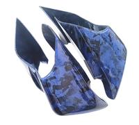 DIQXLGS pour Yamaha YZF R25 R3 YZF-R3 2019 2020-2024 Ailerons Fixes pour Moto Aérodynamiques Wings Latéraux Spoiler Carénage(Blue Type Forge)