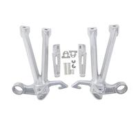 DIQXLGS Repose Pied Arrière De Moto Ensemble De Support Pédale En Aluminium Pour Suzuki GSXR 1000 2007 2008 K7 K8(Argent)