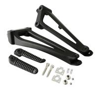 DIQXLGS Repose-pieds arrière passager moto avec support de pédale Pour YAMAHA YZF R1 YZF-R1 2009 2010 2011 2012 2013 2014(NOIR)