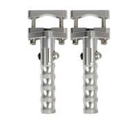 DIQXLGS Repose Pieds Avant Pivotant Patins D'autoroute Moto 22-28mm Pour R1200GS ADV R1250GS F800GS G310GS G650GS(Argent)