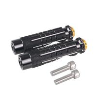 DIQXLGS Repose Pieds De Motocyclette Antidérapants Efficaces Arrière Réglables Pédales Filetées Pour M8/8mm(Black-Gold)
