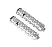 DIQXLGS Repose Pieds Moto Avant Arrière Pédale Shifter Anti-dérapage Efficace Filetage Set Pédales Accessoires M8 8mm (Argent)
