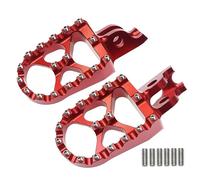 DIQXLGS Repose Pieds Moto Cross CNC Pieds Repose Pieds Pédales Pour 450R 450X 250RX 450RX 250F 450L CR CRF 125R 150R 250R 250X MX (ROUGE)