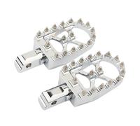 DIQXLGS Repose-pieds MX Larges Motos Repose-pieds Avant Arrière CNC Pour Harley Pour Softail Fat Bob Pour Breakout Pour Street Bob(Chrome Rear 1)