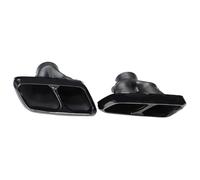 DIQXLGS Tuyau D'échappement De Voiture En Acier Inoxydable Silencieux Quadruple Style SVR Buse D'échappement Carrée Pour Range Rover Sport L494(NOIR)