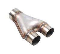DIQXLGS Tuyau D'échappement Universel En Y Adaptateur 3 Voies En Acier Inoxydable Connecteur Conique TT102125 Accessoires De Modification(2inch-2.5inch)