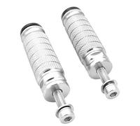 DIQXLGS Universal Moto M8 Repose-pieds 8mm Cale-pieds Motocross Arrière Accessoires(Argent)