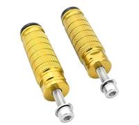 DIQXLGS Universal Moto M8 Repose-pieds 8mm Cale-pieds Motocross Arrière Accessoires(Or)
