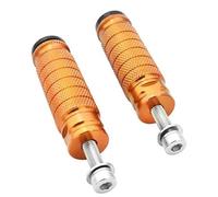 DIQXLGS Universal Moto M8 Repose-pieds 8mm Cale-pieds Motocross Arrière Accessoires(Orange)