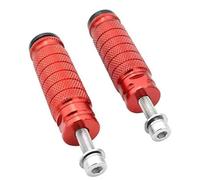 DIQXLGS Universal Moto M8 Repose-pieds 8mm Cale-pieds Motocross Arrière Accessoires(ROUGE)