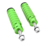 DIQXLGS Universal Moto M8 Repose-pieds 8mm Cale-pieds Motocross Arrière Accessoires(Vert)