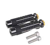 DIQXLGS Universel Pour Moto Antidérapant Efficace Rearset Repose Pieds Pédales Arrière Filetage Set Arrière (Black-Gold)