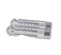 DIQXLGS Universel Pour Moto Antidérapant Efficace Rearset Repose Pieds Pédales Arrière Filetage Set Arrière (Argent)