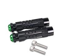 DIQXLGS Universel Pour Moto Antidérapant Efficace Rearset Repose Pieds Pédales Arrière Filetage Set Arrière (Black-Green)