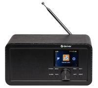DIR-200 Radio Internet Dab+/FM Wi-FI Bluetooth 5.0,écran 2,4 Pouces,AUX,Piles AA ou USB-C,Noir