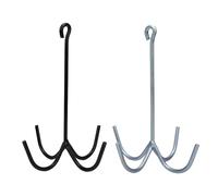 DIRBAK 2 pièces crochets de punaise à 4 broches, cintre d'équipement de cheval en acier au carbone 32oz