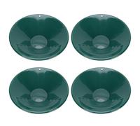 DIRBAK 4PCS 10 inch Gold Pans, Gold Prospecting Pan, Round Shape Gold Pan Panning Kit, 90° Internal Thread Design Outdoor Gold Panning Pan Tools for Easier Mining and Prospecting