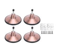 DIRBAK 4pcs Pool Table Leg Levelers, 5-inch Billiard Table Leg Leveling Risers, Adjustable Height, Heavy-Duty Table Leveling Feet for Pool Tables, Pong Tables, Soccer Tables