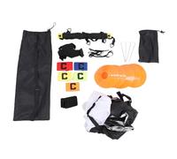 DIRBAK Agilité, Ensemble d'équipement d'entraînement de Vitesse Professionnel avec cônes d'entraînement et Parapluie de Course, matériau en Plastique et Nylon Durable, kit Complet pour