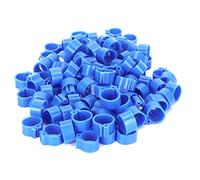 DIRBAK Anneaux de Pattes de Pigeons en Plastique de 10mm, 200 pièces, Bandes d'identification réutilisables durables et légères pour Les Pigeons Voyageurs et Les Oiseaux Adultes (Bleue)