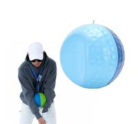 DIRBAK Balle d'entraînement de Golf en Mousse PU, Aide à l'entraînement au Swing avec lanière réglable, Conception Bicolore pour Le Suivi du Chemin de Swing, Mousse Douce et (Petit 8 cm / 3,2 Pouces)