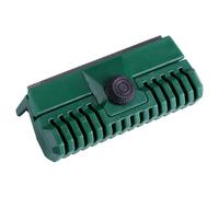 DIRBAK Barre de Guidage de chaîne Universelle en Acier Fin 11x6x4cm, Outil d'affûtage Professionnel pour l'entretien de la pelouse du Jardin, Vert Durable