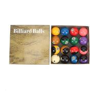 DIRBAK Boules de Billard en résine à Haute résistance au frottement, Ensemble de Boules de Billard de Style TV Professionnel pour la Pratique des Tournois, qualité 2,25 Pouces pour Salle