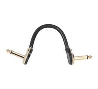 DIRBAK Câble de raccordement pour guitare, avec réduction du bruit à Angle droit, extrémité plate Anti-brouillage
