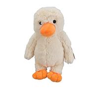 DIRBAK Caneton en Peluche pour Chiens, Sonne Doux, nettoie Les Dents et soulage l'ennui.Couineur Attrayant pour Les Petites et Moyennes Races.Matière Peluche Naturelle (L)
