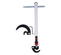 DIRBAK Célotte à clés à Haute teneur en Carbone 180 ° Tête tournante Spring à Ressort chargé de la mâchoire Spanner pour Les tâches de plomberie dans Les espaces restreints