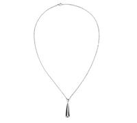 DIRBAK Collier pendentif en forme de cœur en forme de larme en acier inoxydable 316L, collier de cendres, souvenir commémoratif, stockage scellé pour femmes et hommes