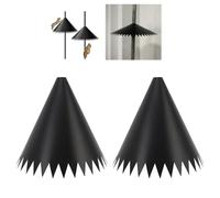 DIRBAK Déflecteur de Protection Contre Les écureuils pour mangeoire à Oiseaux, Protection Contre Les écureuils en PVC avec Bords à Pointes, Utilisation en extérieur pour (18 Zoll)