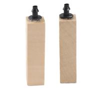 DIRBAK Diffuseur de Pierre à Bulles d'air en Bois, Bulles Fines et Uniformes pour Aquarium |Oxygénation d'eau Douce Marine, Ensemble de 2 pièces Petites et Grandes Tailles (L)