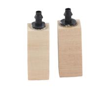 DIRBAK Diffuseur de Pierre à Bulles d'air en Bois, Bulles Fines et Uniformes pour Aquarium |Oxygénation d'eau Douce Marine, Ensemble de 2 pièces Petites et Grandes Tailles (S)