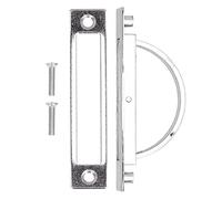 DIRBAK Drawer Handle Concealed Modern Rotatable 180° Embedded Pull Handle for Tatami Cabinet Furniture Hardware Zinc Alloy Brushed Texture 100x21x38mm