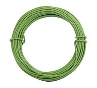 DIRBAK Fil d'entraînement pour bonsaï, fil de fer doux recouvert de plastique vert pour façonner et modeler les arbres, 2,5 mm d'épaisseur x 32,8 pieds de long, fourniture de
