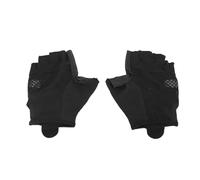 DIRBAK Gants de Cyclisme, Demi-Doigt Noir, Respirants, antidérapants, Absorbant Les Chocs, pour vélo de Route, été, 1 Paire de Gants en Fibre de polyuréthane de qualité supérieure (L)
