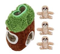 DIRBAK Jouet en Peluche couineur pour Chien, Jeu interactif de Cache-Cache pour l'entraînement et Le Divertissement, matériau Robuste et Durable, 3 Jouets Paresseux 19 x 15 x 8 cm