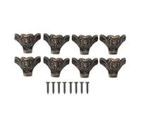 DIRBAK Paquet de 8 Pieds décoratifs en Alliage de Zinc Bronze pour Petites armoires