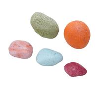 DIRBAK Pierres décoratives colorées pour Aquarium, Roches de rivière enduites de Tailles Multiples pour la décoration d'aquarium, Tons vifs pour l'aménagement paysager de la Maison et du